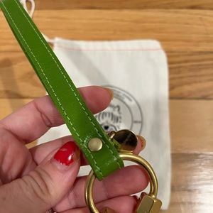 Blair Ritchey Loop Keyring in Spring Moss